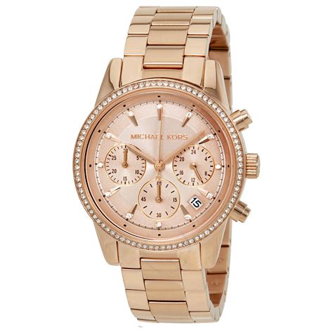 michael kors mens rose gold watch|michael kors ritz.